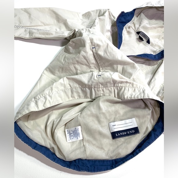 Lands End Girls Hooded Pullover Jacket L 6X-7 Qtr Zip East Cove Inn Montauk NY - Picture 4 of 11